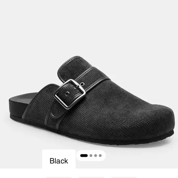 New Coach Men Benjamin Clog - Black - Picture 1 of 6